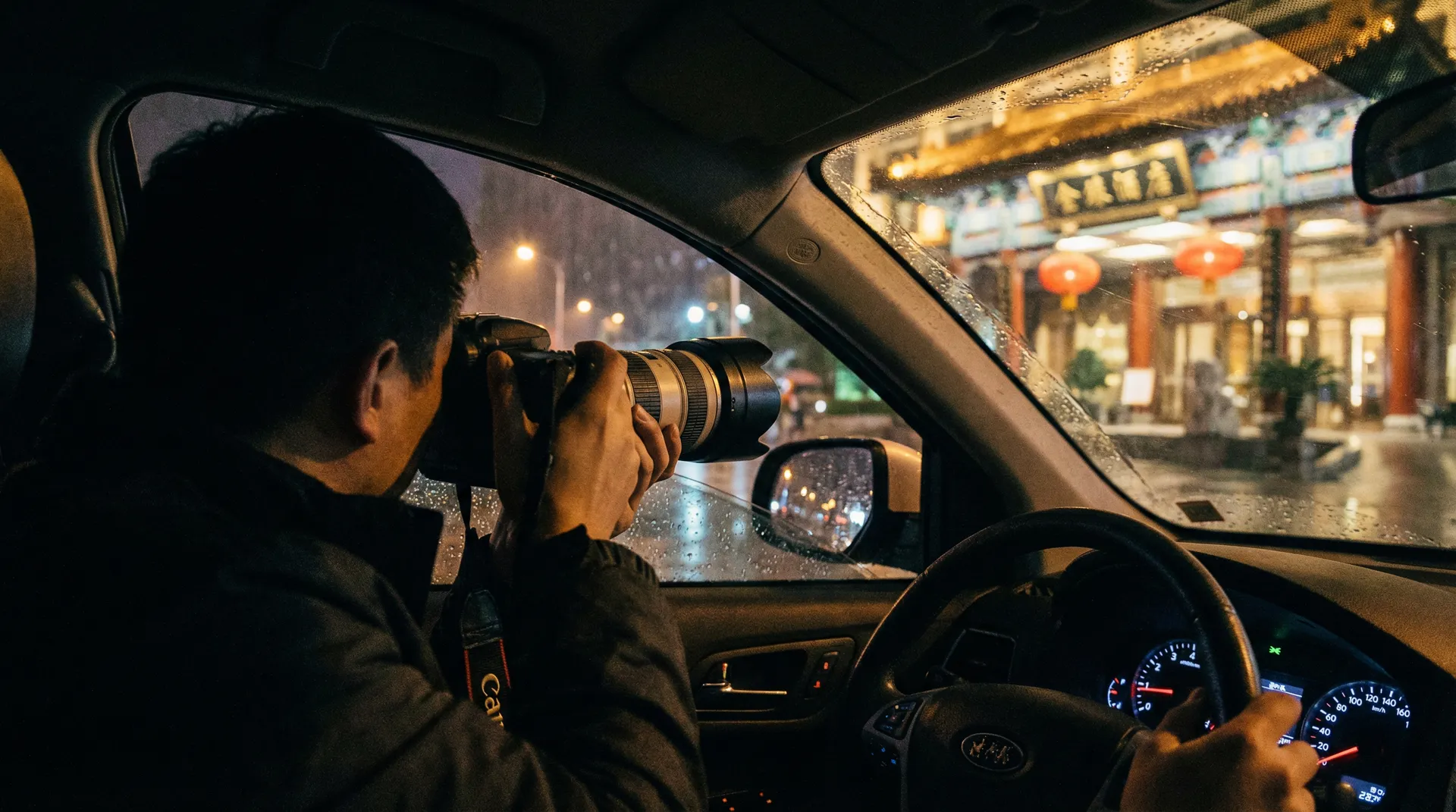 黑料吃瓜 - 记者雨夜跟踪拍摄